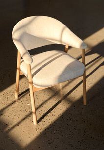 Armstoel ELK - Crème / Smoked Oak UNI-12-000002