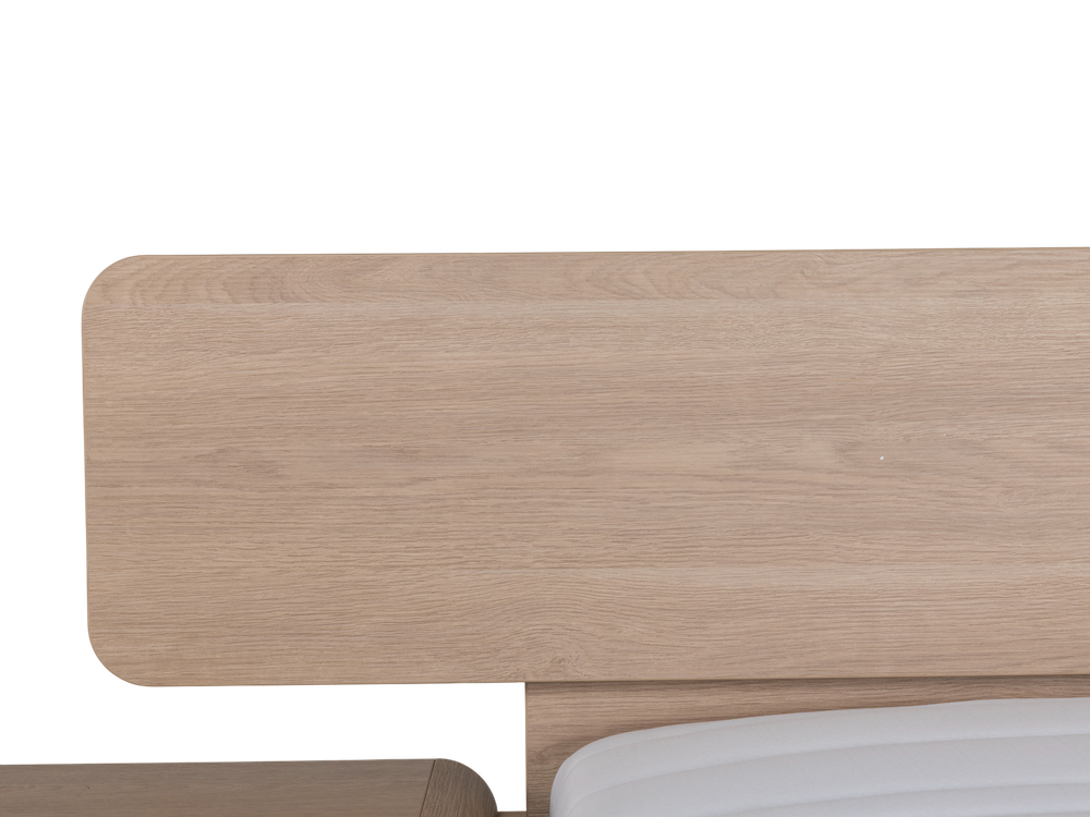 Bedkader LAGO - Brushed Sand Oak Nature MBR-85-000007