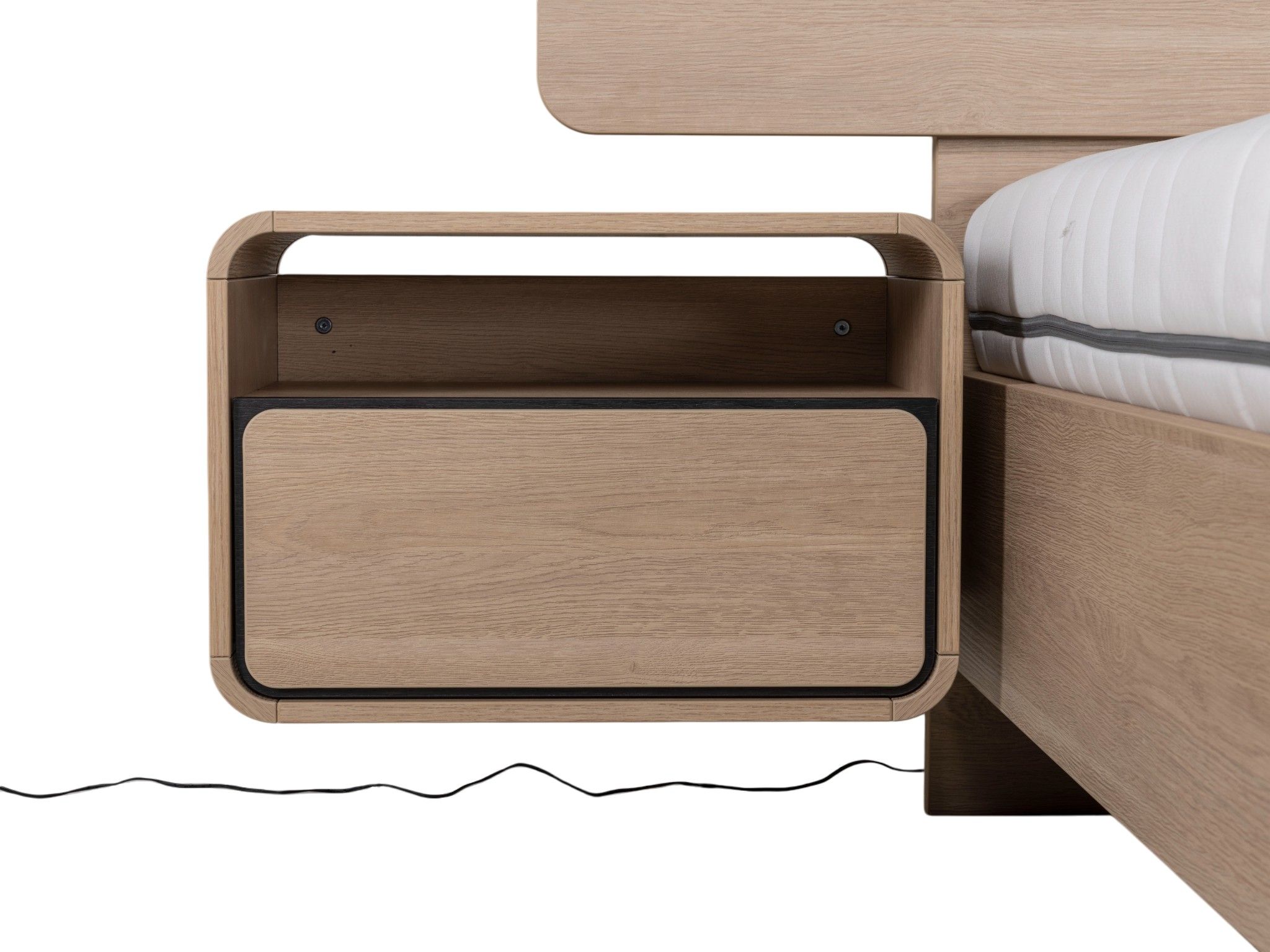 Nachttafel LAGO - Brushed Sand Oak Nature