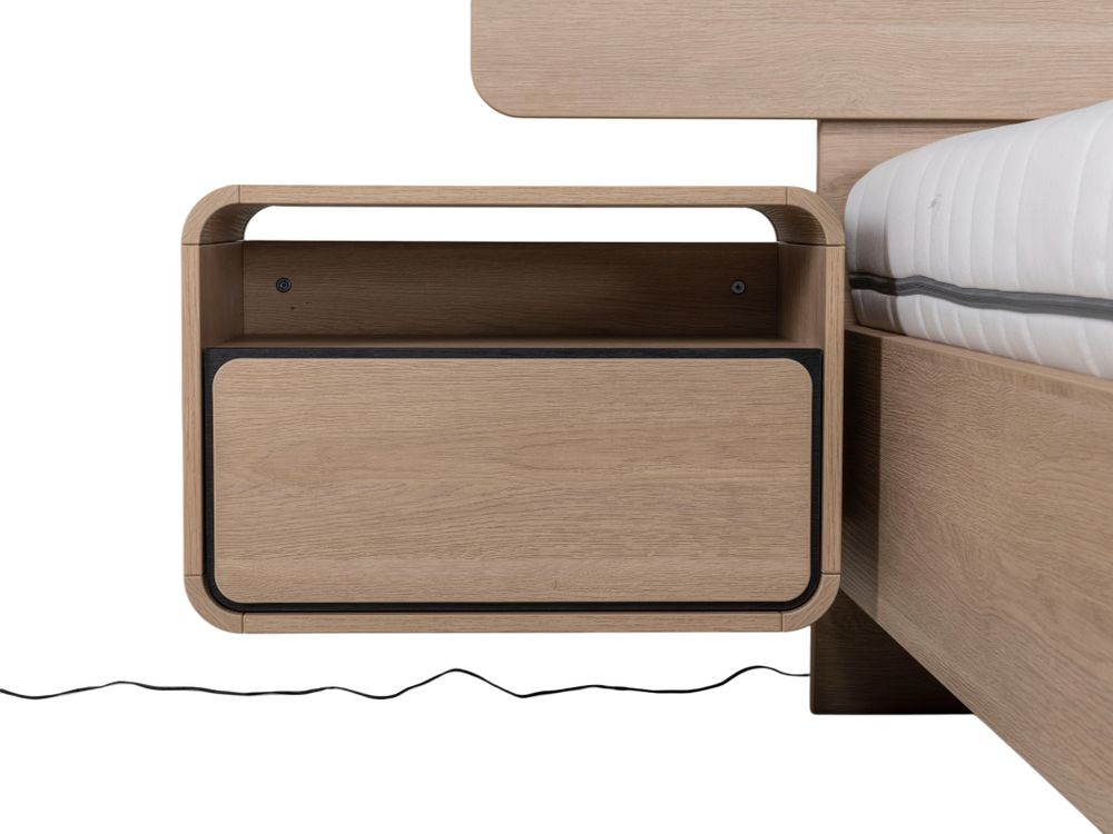 Nachttafel LAGO - Brushed Sand Oak Nature MBR-85-000009