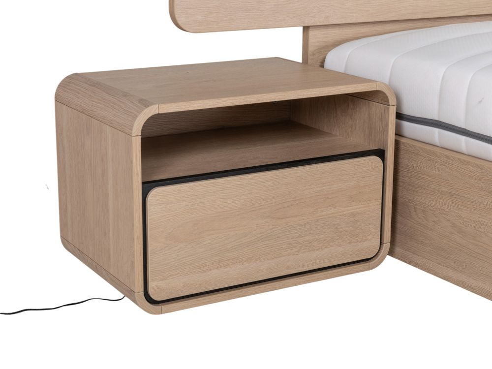 Nachttafel LAGO - Brushed Sand Oak Nature MBR-85-000009