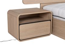 Nachttafel LAGO - Brushed Sand Oak Nature MBR-85-000009