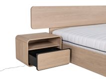 Nachttafel LAGO - Brushed Sand Oak Nature MBR-85-000009