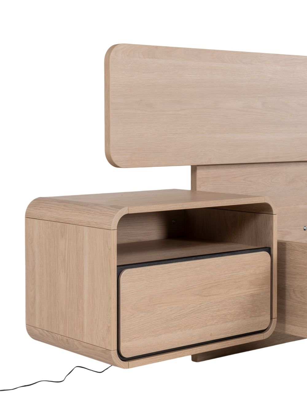 Nachttafel LAGO - Brushed Sand Oak Nature MBR-85-000009