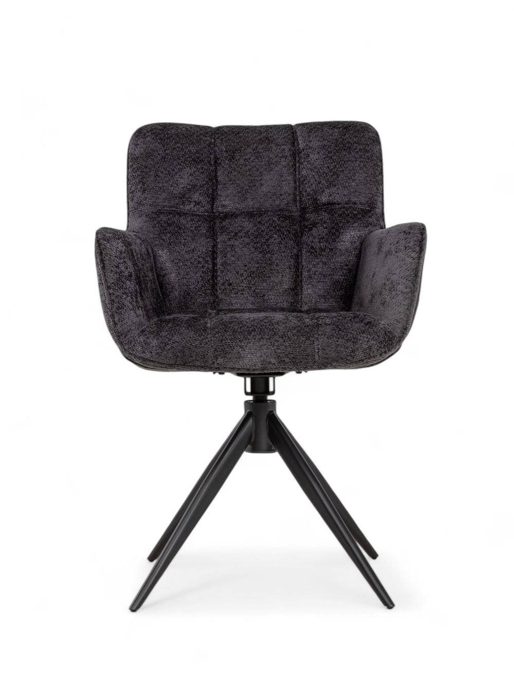 Set van 6 draaibare armstoellen REECE - Antraciet C-MXF-280-SET1