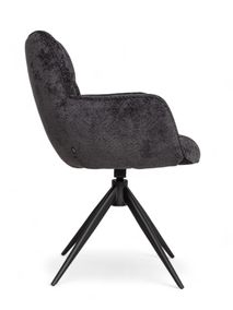 Set van 6 draaibare armstoellen REECE - Antraciet C-MXF-280-SET1