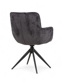 Set van 6 draaibare armstoellen REECE - Antraciet C-MXF-280-SET1