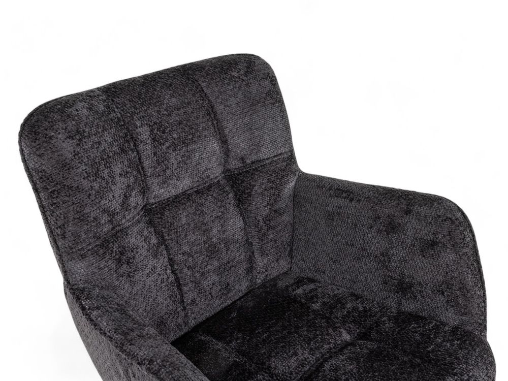 Set van 6 draaibare armstoellen REECE - Antraciet C-MXF-280-SET1