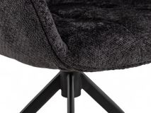 Set van 6 draaibare armstoellen REECE - Antraciet C-MXF-280-SET1