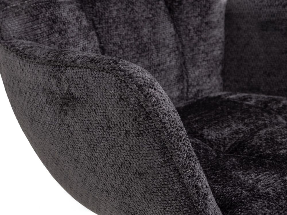 Set van 6 draaibare armstoellen REECE - Antraciet C-MXF-280-SET1