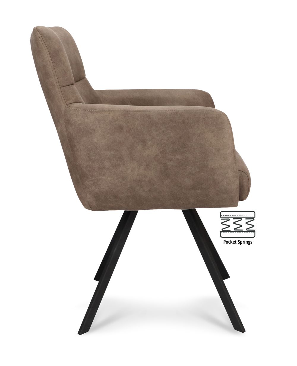 Armstoel CALLA - Bruin XLC-38-0000001