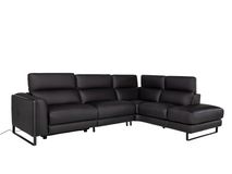 Hoekzetel BRADLEY - Zwart leder C-DDV-19-HKS2