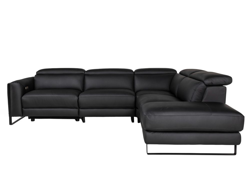 Hoekzetel BRADLEY - Zwart leder C-DDV-19-HKS2