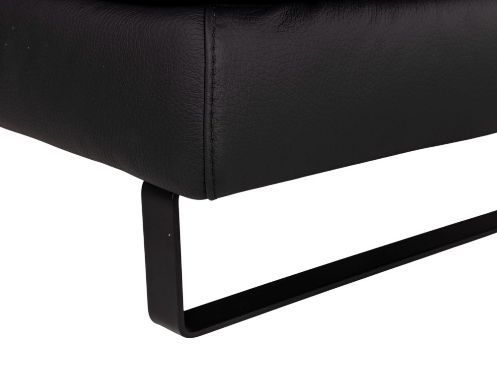 Hoekzetel BRADLEY - Zwart leder C-DDV-19-HKS2