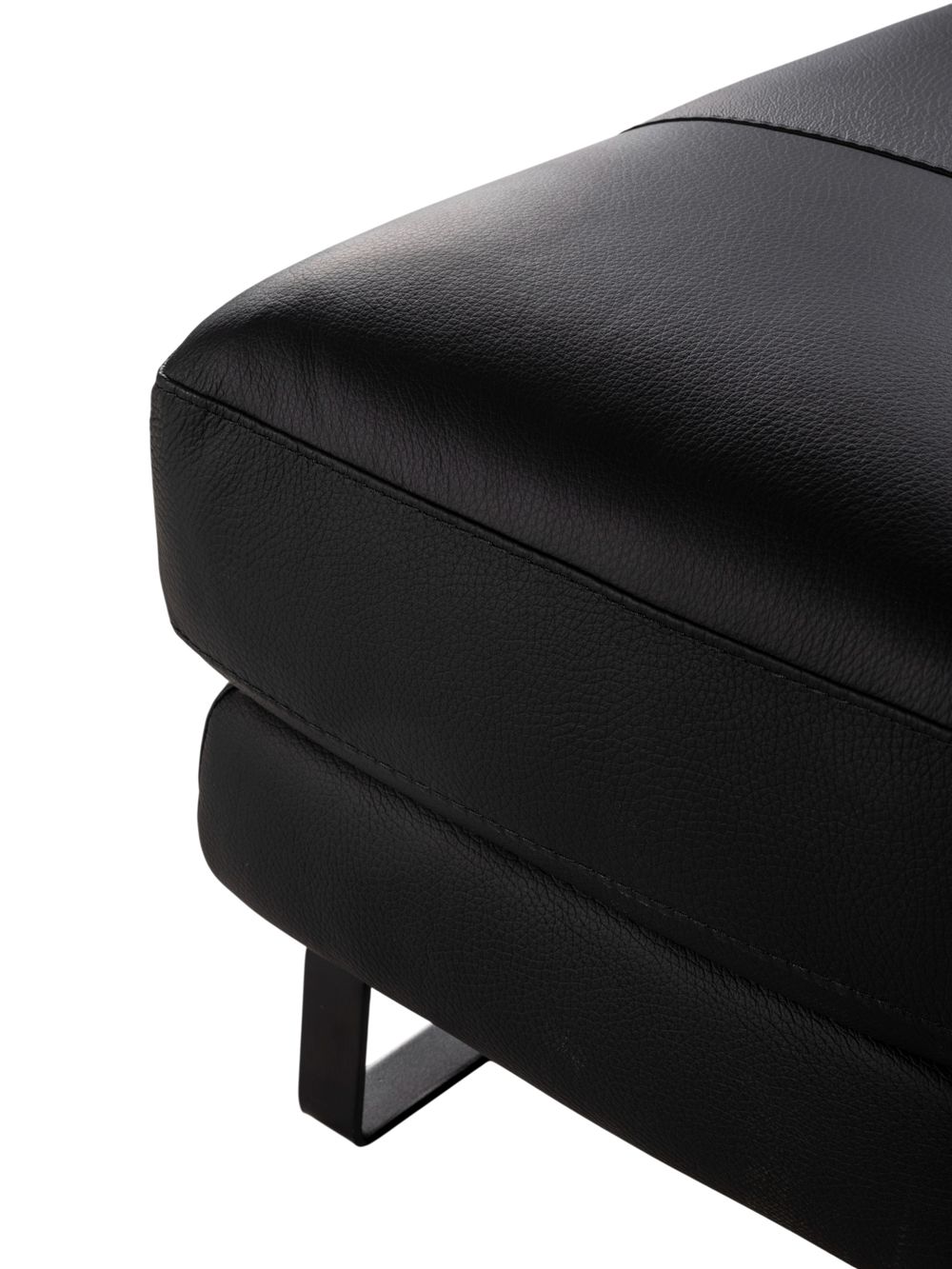 Hoekzetel BRADLEY - Zwart leder C-DDV-19-HKS2