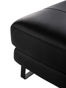 Hoekzetel BRADLEY - Zwart leder C-DDV-19-HKS2