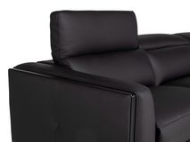 Hoekzetel BRADLEY - Zwart leder C-DDV-19-HKS2