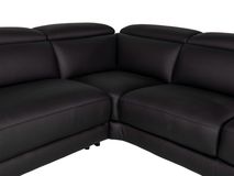 Hoekzetel BRADLEY - Zwart leder C-DDV-19-HKS2