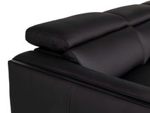 Hoekzetel BRADLEY - Zwart leder C-DDV-19-HKS2