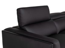 Hoekzetel BRADLEY - Zwart leder C-DDV-19-HKS2