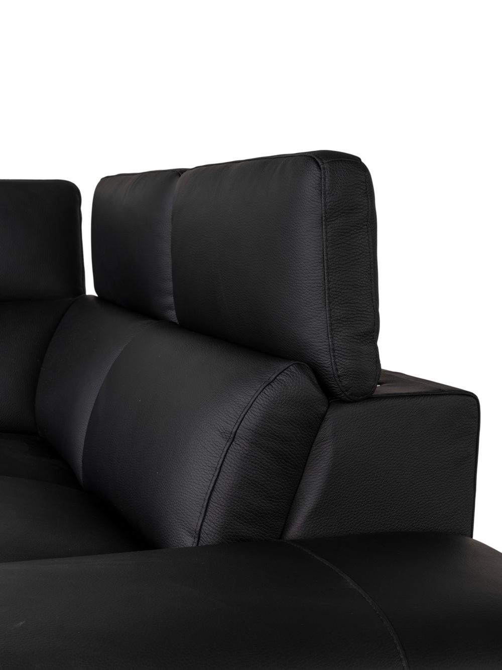 Hoekzetel BRADLEY - Zwart leder C-DDV-19-HKS2