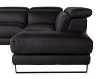 Hoekzetel BRADLEY - Zwart leder C-DDV-19-HKS2