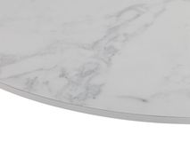 Eetkamertafel CARRARO - Wit marmerlook C-KOM-1109-923