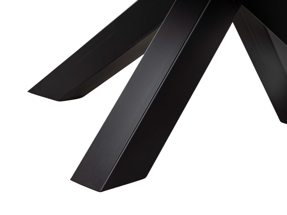 Eetkamertafel CARRARO - Wit marmerlook C-KOM-1109-923