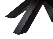 Eetkamertafel CARRARO - Wit marmerlook C-KOM-1109-923