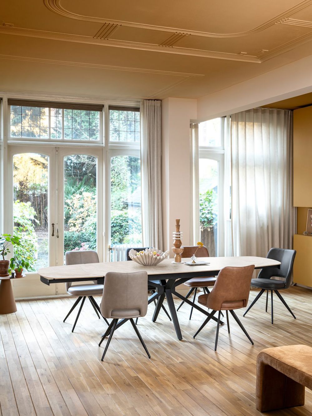 Draaibare eetkamerstoel IAN - Lichtgrijs HEH 55175LGR