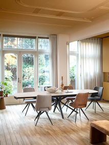 Draaibare eetkamerstoel IAN - Lichtgrijs HEH 55175LGR