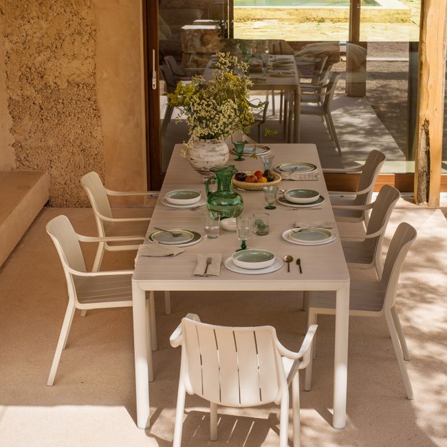 Uitschuifbare tuintafel TEVERE - Tortora