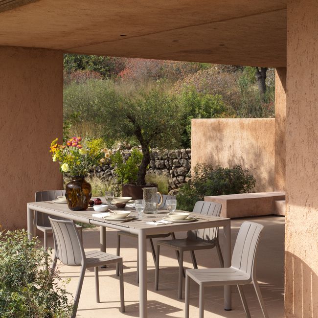 Uitschuifbare tuintafel TEVERE - Tortora