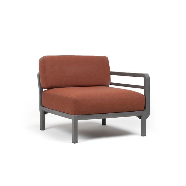 Lounge-eindelement rechts MAXIMO - Basalto/Cannell