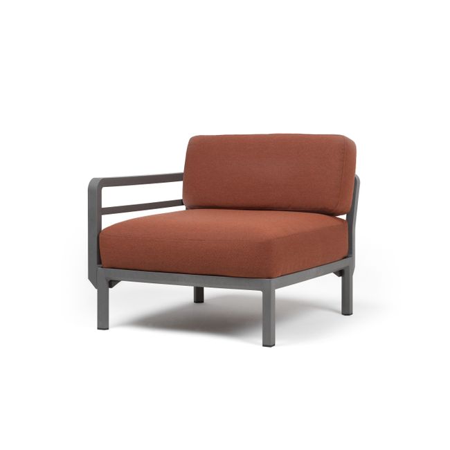 Lounge-eindelement rechts MAXIMO - Basalto/Cannell