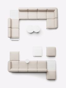 Lounge-centraal element MAXIMO - Gesso/Perla NRD 4018329213