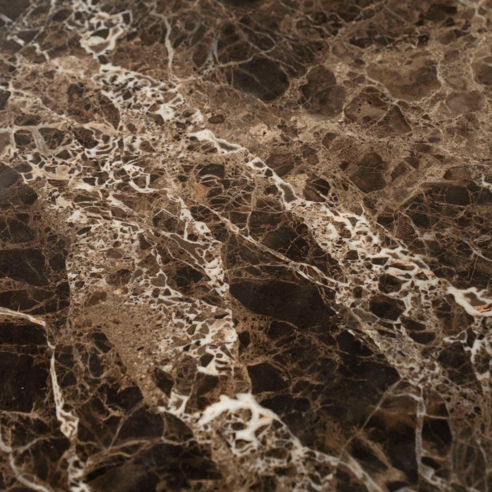 Eetkamertafel LANDO - Marmer/Mangohout ELO 96517