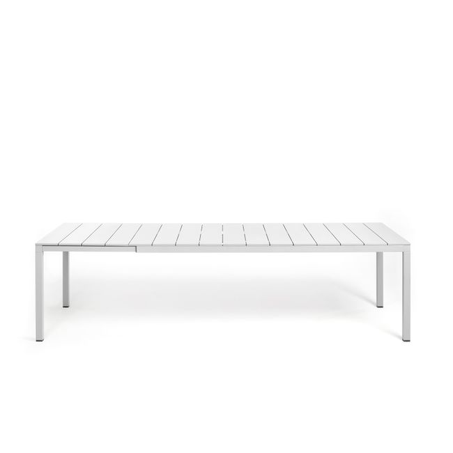 Uitschuifbare tuintafel RIO - Bianco aluminium