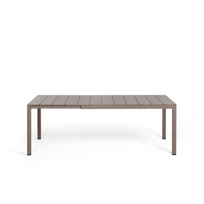 Uitschuifbare tuintafel RIO - Tortora aluminium