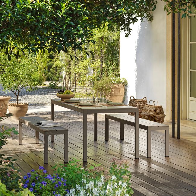 Tuintafel RIO - Antraciet aluminium