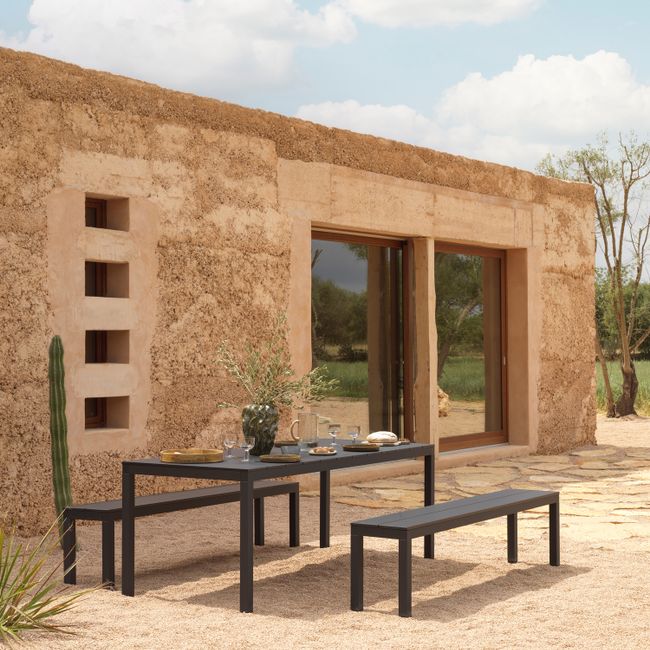 Tuintafel RIO - Antraciet aluminium