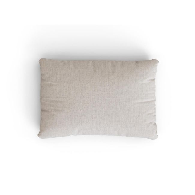 Kussen SORELLS beige van linnenstof.