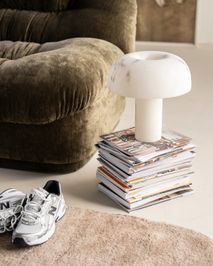 Tafellamp GLOWSTONE - Wit BBO 250354