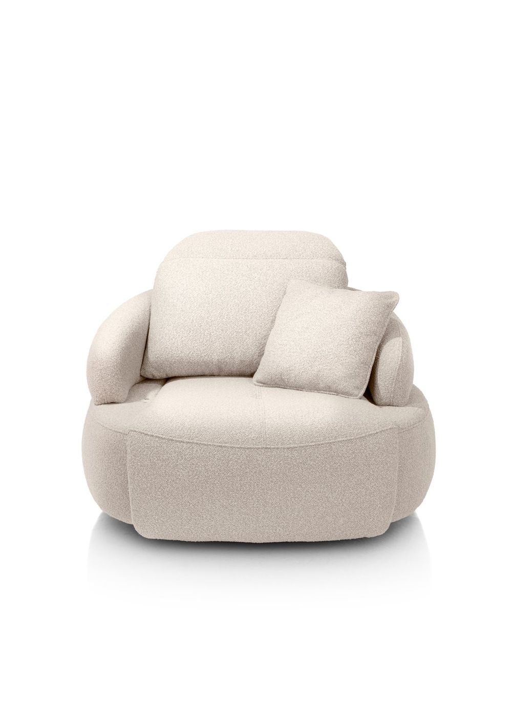 Draaibare relaxfauteuil HOLLYWOOD XL - Beige HEH 49056-BEI