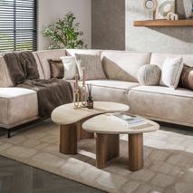 Set van 2 salontafels ROMANO - Travertin ZLS 4561-88