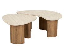Set van 2 salontafels ROMANO - Travertin ZLS 4561-88