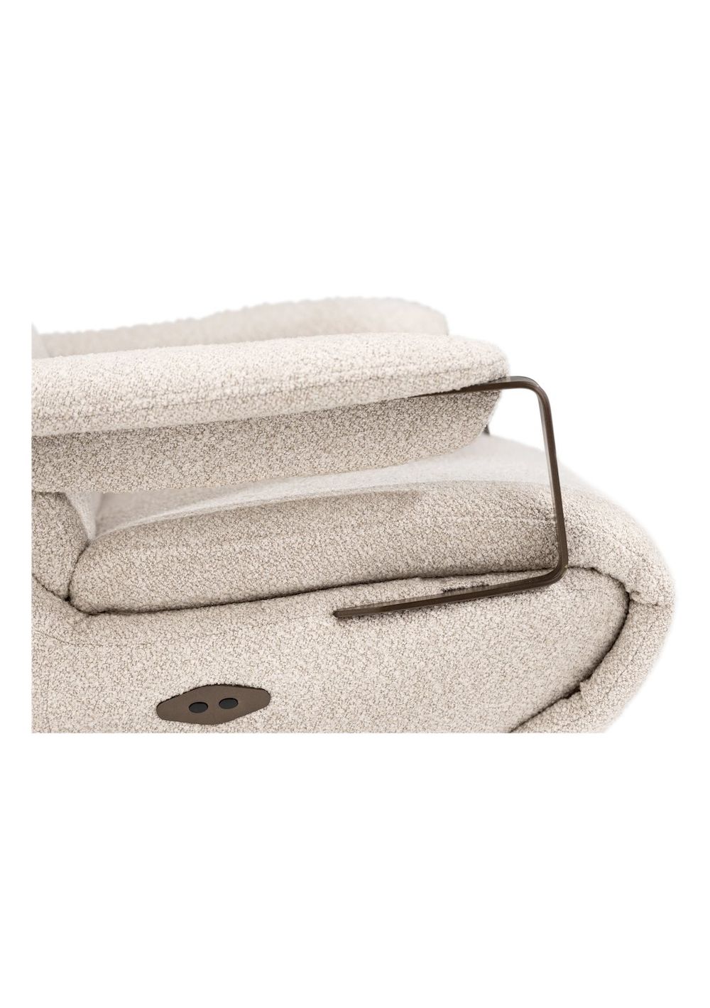 Elektr. relaxfauteuil SELLA - Beige boucléstof XOO 53606BEI