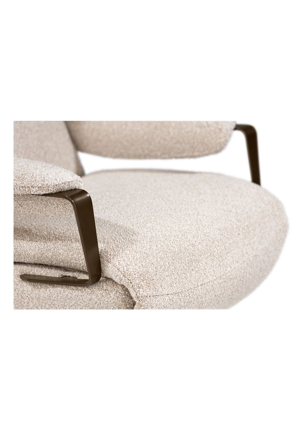 Elektr. relaxfauteuil SELLA - Beige boucléstof XOO 53606BEI