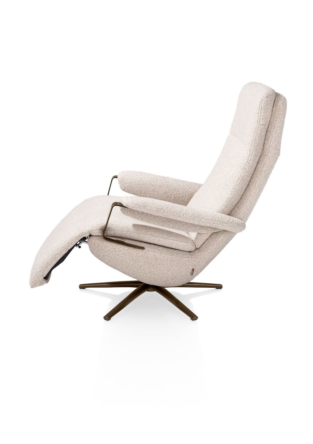 Elektr. relaxfauteuil SELLA - Beige boucléstof XOO 53606BEI