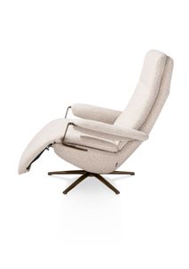 Elektr. relaxfauteuil SELLA - Beige boucléstof XOO 53606BEI